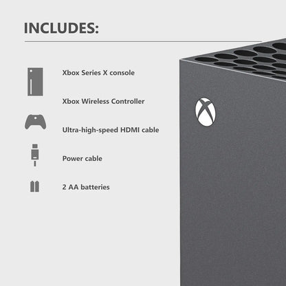 Xbox Series X 1TB SSD Console - Includes Xbox Wireless Controller - Up to 120 frames per second - 16GB RAM 1TB SSD