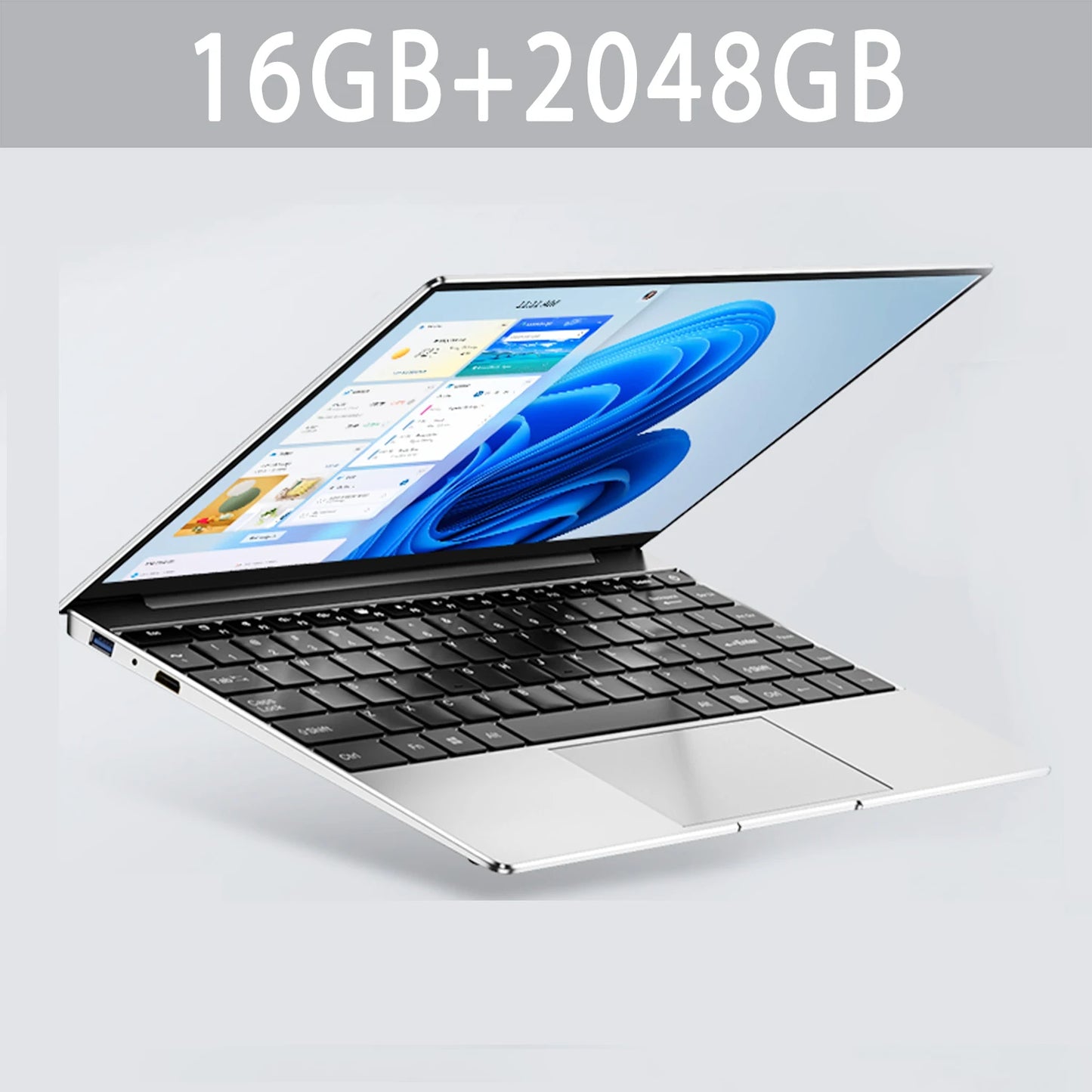 Laptop Intel Pentium N3700 16GB RAM 1024GB SSD Notebook 1920*1080 Resolution Windows 11 Unlock Computer Office Study gamer PC