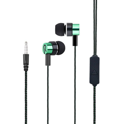 1pc Wired Earphone Stereo In-Ear 3.5mm Nylon Weave Cable Earphone Headset For Xiaomi Phones Laptop Smartphone Gifts Headphones