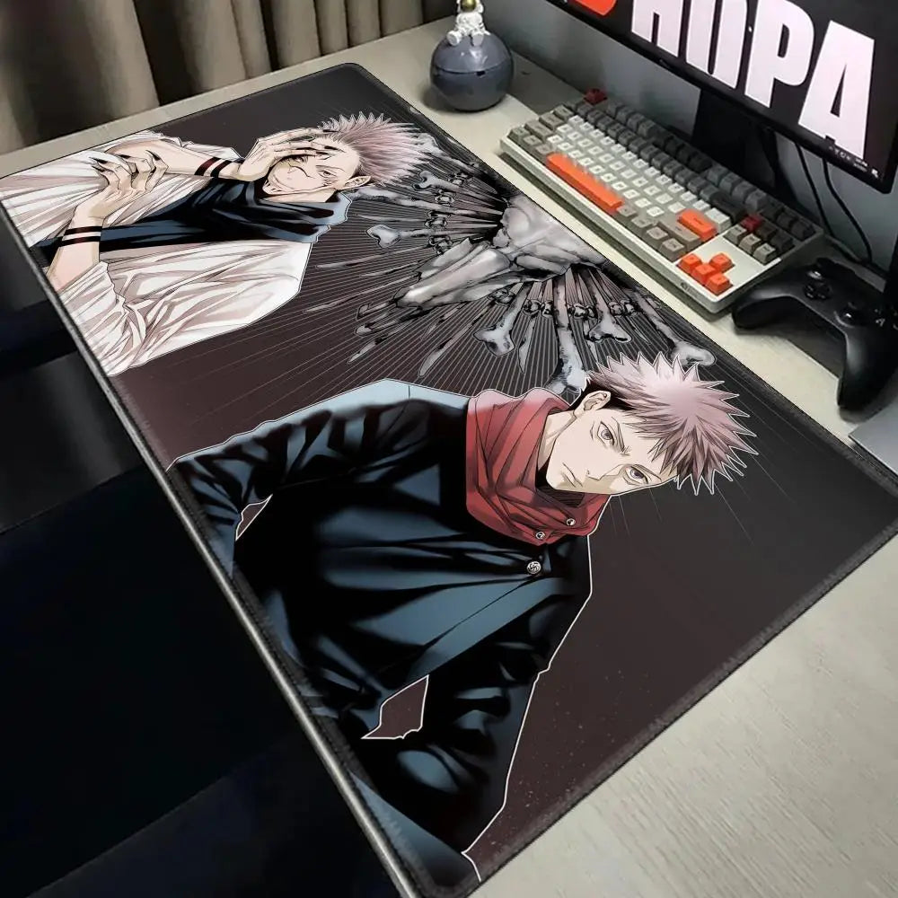 Anime Jujutsu Kaisen Mouse Pad XXL Gaming Accessories Office Gamer Keyboard Desk Mat Non-Slip Laptop Satoru Gojo Mousepad