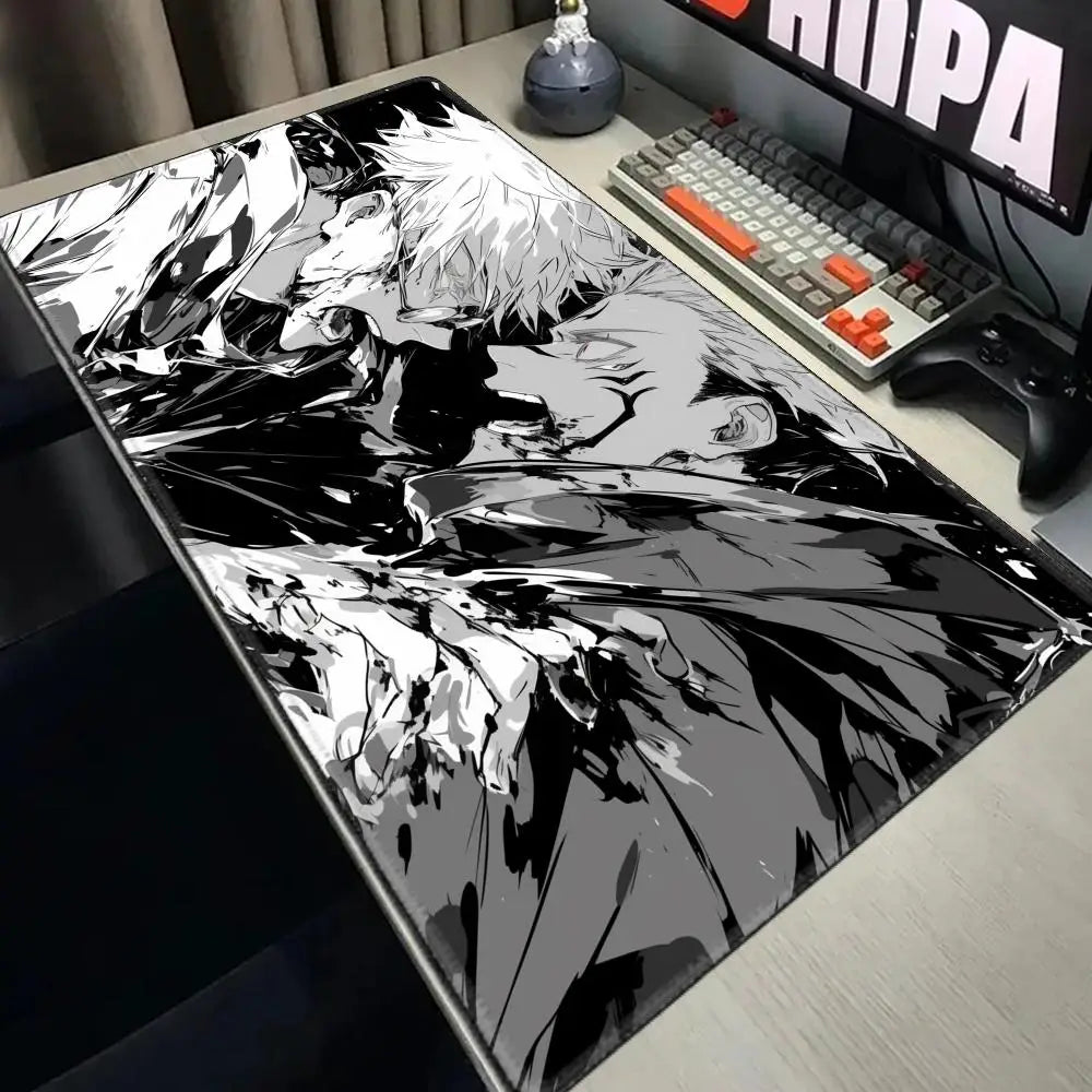 Anime Jujutsu Kaisen Mouse Pad XXL Gaming Accessories Office Gamer Keyboard Desk Mat Non-Slip Laptop Satoru Gojo Mousepad