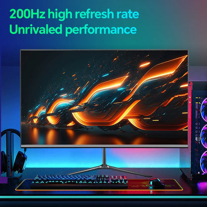 2025 Anmite 24 Inch PC Gaming Monitor 200Hz IPS LCD Display 1920×1080P FHD Desktop Ultra-thin Gaming Computer Screen100Hz HDMI