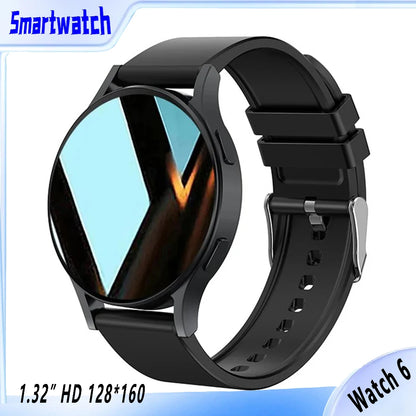 Watch 6 Business Smartwatch Men 1.32 Inch 128*160 Bluetooth Call Health Monitoring Alarm Clock Fashion Watch Women Multifunction