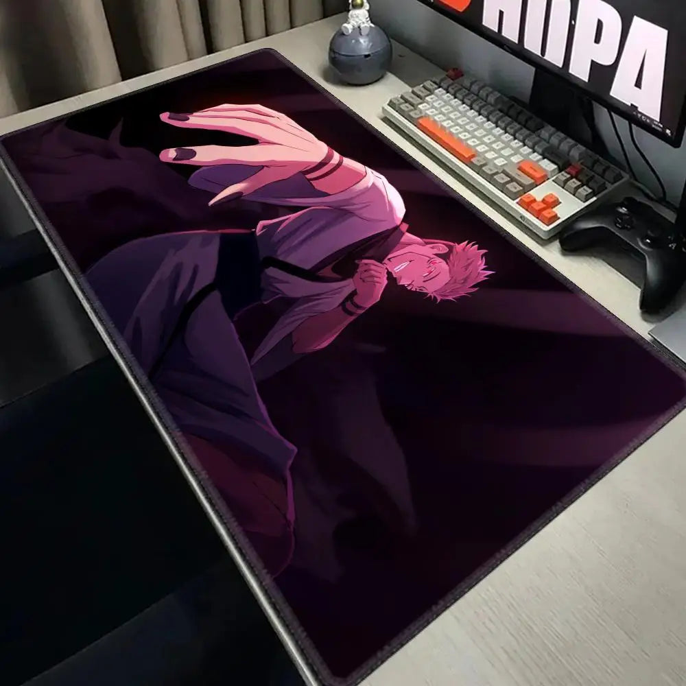 Anime Jujutsu Kaisen Mouse Pad XXL Gaming Accessories Office Gamer Keyboard Desk Mat Non-Slip Laptop Satoru Gojo Mousepad