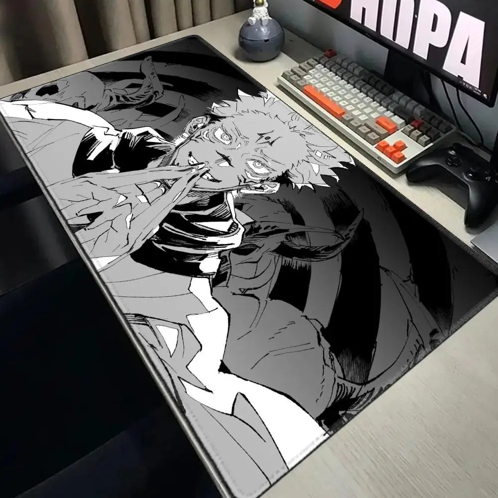 Anime Jujutsu Kaisen Mouse Pad XXL Gaming Accessories Office Gamer Keyboard Desk Mat Non-Slip Laptop Satoru Gojo Mousepad