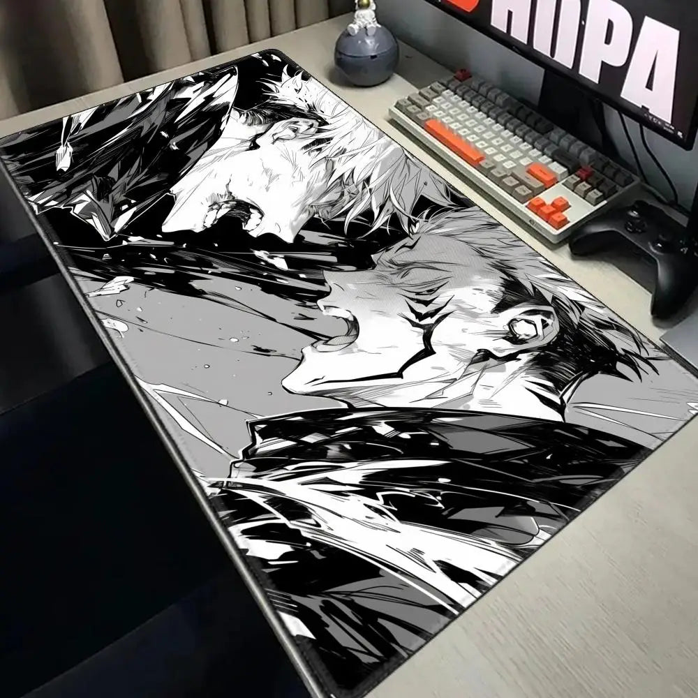 Anime Jujutsu Kaisen Mouse Pad XXL Gaming Accessories Office Gamer Keyboard Desk Mat Non-Slip Laptop Satoru Gojo Mousepad