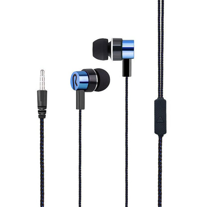 1pc Wired Earphone Stereo In-Ear 3.5mm Nylon Weave Cable Earphone Headset For Xiaomi Phones Laptop Smartphone Gifts Headphones